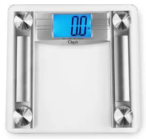 Ozeri ProMax 560 lbs (255 kg) Body Weight Scale (0.1 lbs / 0.05 kg Bath Scale Sensors), with Body Tape & Fat Caliper