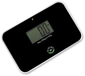 NewlineNY Auto Step On Super Mini Travel Bathroom Scale, 5.25" x 8.5" SBB0638SM: Black