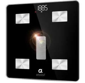 arboleaf Scale for Body Weight, Dual Charging Modes, Solar Power and Conventional Charging