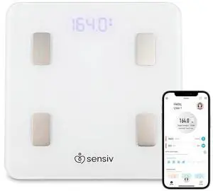 Body Analyzer Bluetooth Smart Scale - Tracks and Records 10 Measurements - User-Friendly, app - Sleek, Stylish Design