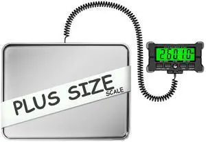Urby Extra Wide Scale for Body Weight, Talla Extra Balanzas para Pesar Personas, Plus Size Scale with Easy to Read External Display. Gift for Seniors, Plus Size Person. 300kg/660lb Capacity.