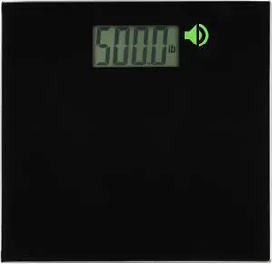 500 lb Extra-Wide Digital Bathroom Scale - Talking Weight Scale with Large LCD Display - Wide Platform for Accurate Body Measurements
