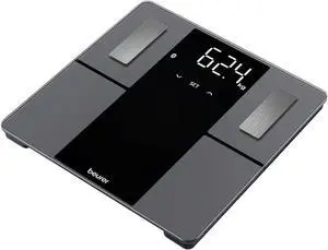 Beurer BF500 Smart Body Analysis Scale with Bluetooth & App, Accurate Digital Diagnostic Scale Measures Body Fat, Muscle Mass, Caloric Needs, 396 lbs, XL Display
