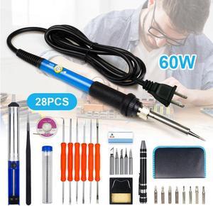 Soldering Iron Kit Electrical Welding Tool  Set Solder Ston Tip Tweezer