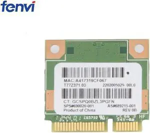 Adaptador de Cartão de Rede sem fio Com Metade Mini Ralink PCCI-E RT3290LE Suporte HP CQ58 M4 M6 DV4 G4 G6 Bluetooth 4.0 150 Mbps Wlan