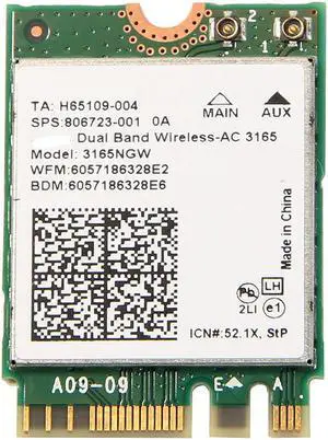 433 m sem fio ngff rede wifi cartão withac 3165 3165ngw bluetooth 4.2 banda dupla 2.4 ghz/5 ghz 802.11ac para windows7/8/10
