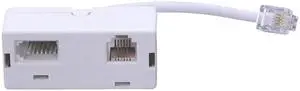 RJ11 Male Plug to RJ11 UK BT Telephone Socket Adapter Splitter