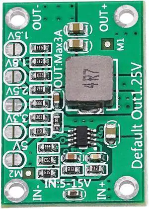 Módulo de potencia ajustable CA1235, CA-1235, 1,25 V, 1,5, 1,8, 2,5, 3,3, 5V de salida, 5-16V de entrada, reductor de fuente de alimentación