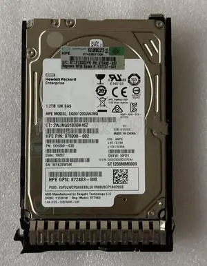 HPE 872479-B21 872737-001 1.2TB 12G SAS 10K 2.5 SC ENT HDD  Hard Drive