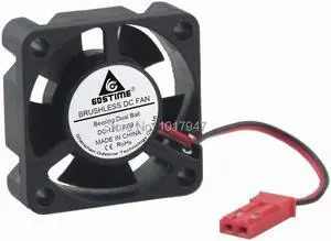 1Pieces 3cm 30mm 30x30x10mm JST Connector 2Pin 12V Dual Ball DC Cooler Fan Speed 16500rpm