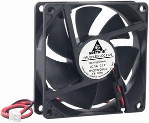 2Pcs LOT Gdstime DC 24V 8cm 80mm 80x80x20mm 8020s 2Pin Brushless Radiator Cooler Cooling Fan
