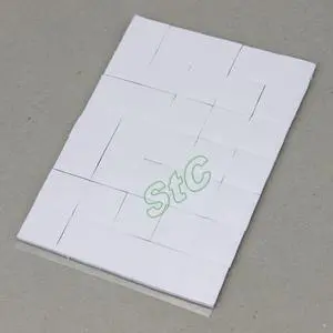 35PCS White 15x2mm GPU 15x15x2mm Radiator Silicone Conduction Thermal Pad