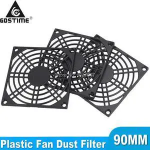5 Pieces Gdstime 92mm Computer Mesh 90mm Dustproof Filter PC Fan Dust Cover for 92x92mm 9cm Case Cooler
