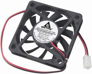 5 Pieces LOT Gdstime DC 12V 2Pin 2510 Connector 6010 60x60x10mm 6cm 60mm PC Case Cooling Fan