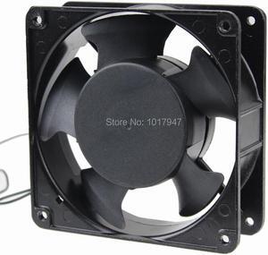 2 Pcs lot Gdstime AC 220V 240V 135mm 135x135x38mm Dual Ball Bearing Case Metal Cooling Fan 2Wire