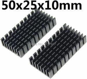 100Pieces lot 50x25x10mm Aluminum Heatsink Heat Sink  With Adhesive Tape