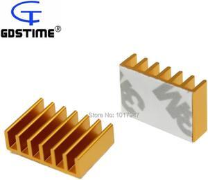 500 pcs lot Aluminum Adhesive Tape Radiator Heatsink Cooling Kit 20mm x 14mm x 6mm