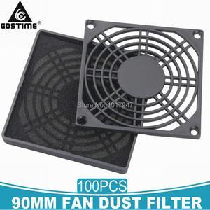 100Pcs Lot Dustproof 90mm Case Fan Dust Filter Guard Grill Protective Net Cover for 9CM PC Computer