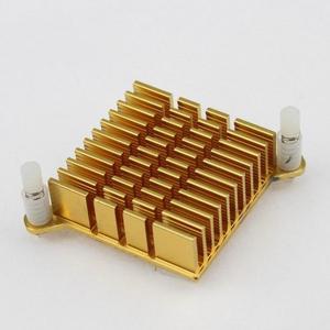 100PCS LOT 38mm x 38mm x 13mm Golden Aluminium Cooler Heat Sink For IC Chip PC CPU Computer Northbridge Chipset Cooling