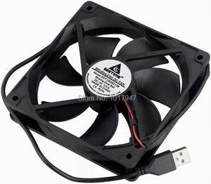 20 Pieces LOT Dual Ball Bearing 0.5A 5V USB 120mm x 120mm x 25mm 12cm DC Industrial Exhaust ooling Fan