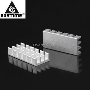 1000Pieces lot 25x11x10mm Thermal Adhesive Pad Extrude Aluminium Heat Sink Radiator