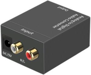 Digital Fiber Coaxial Audio Line Converter TV Computer 3.5-rpm SPDIF for Decoder