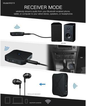 Bluetooth 5.0 Receiver Transmitter 2 IN 1 Audio Music Stereo Wireless Adapter With RCA 3.5MM AUX Jack For Car Home TV MP3 PC