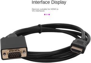 1.8m HDMI-compatible Digital To VGA Analog Gold Plated Active Video Adapter Converter Cable