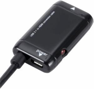Black USB-C Type C To HDMI-compatible Adapter USB 3.1 Cable for Android Phone Tablet USB3.1 C To HDMI-compatible Adapter