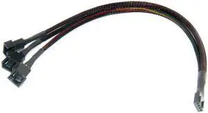XT-XINT 1C 4 Pin Fan Extention Cable Mainboard CPU PWM 1 to 3 Ways 4 Pin to 5x  Adapter Cable Computer Power Fan Splitter