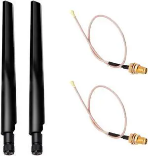 Dual band 2.4/5Ghz 5dbi Wireless Antenna RP-SMA + IPX U.FL Pigtail Cable for Mini PCI-E Wifi Card 3G/4G Modules