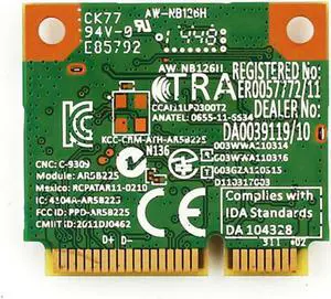 Atheros AR5B225 WIFI Wireless Bluetooth BT 4.0 Half MINI PCI-E Wlan Card Better than 1030 6235 6230 150M Laptop Network Adapter