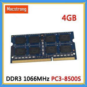 Original New PC3-8500S 4GB 1.5V DDR3 1066 MHz for MacBook Pro A1278 A1286 RAM SO-DIMM A1297 Laptop Memory Module PC3L-12800S