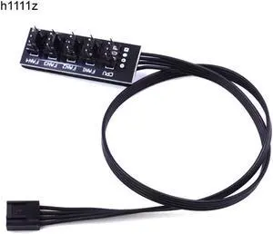 40cm 1 to 5 4-pins Molex TX4 PWM CPU Cooler Case Chasis Cooling Fan Power Cable Hub Splitter Adapter PWM 4Pin Fan Hub Controller