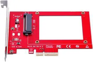 U.2 to PCIE X4 Adapter Riser PCI Express Gen3.0 4X 8X 16X Slot Universal Board 4000MB/S PCI-E to U.2 SSD Hard Drive Convert Card
