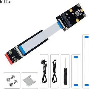 M.2 Wifi Adapter M.2 NGFF Key B+M to Mini PCI-E Wifi Network Card M.2 to Mini PCI Express Wifi Bluetooth Adapter with FFC Cables