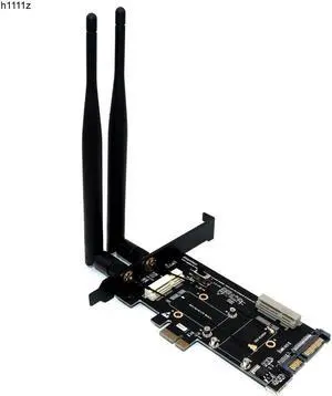 PCI-E WiFi Adapter Mini PCI-E to PCI-E Network Card mSATA SSD to SATA 2.5 Adapter with SIM Card Slot for 3G/4G/LTE Wi Fi Adapter