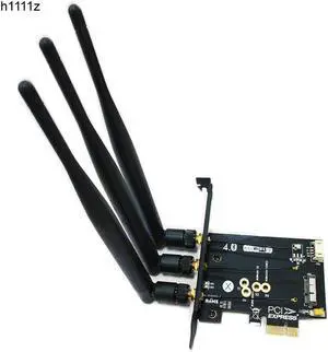Antennas 802.11+Bluetooth 4.0 Broadcom BCM943602CS BCM94360CS2 Wireless WiFi Card Mini PCI-E to PCI-E 1X Adapter PC WiFi Adapter
