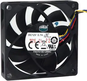 FA07015E12BMC  For coolermaster 70mm pwm fan DC 12V 0.70A 7CM 70X15mm 7015 4 wires CPU cooling fan
