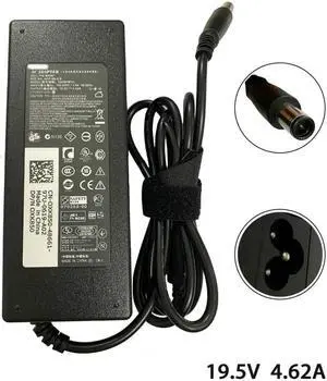 19.5V 4.62A 7.4*5.0mm AC Adapter Compatible For Dell Latitude E6400 E6410 E6430 Notebook Laptops Power Charger