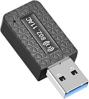 R1WC 2.4G/5.8G Wireless Network Card for Desktop PC Support Windows XP Vista USB WiFi Adapter 1300Mbps 1PC