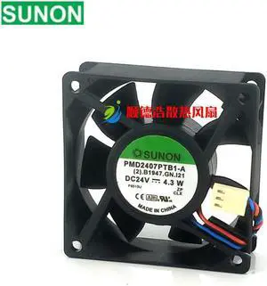PMD2407PTB1-A 7CM fan 24V 4.3w 7020 3-wire inverter cooling fan