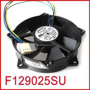 F129025SU 90x90x25mm PWM CPU Round Fan 12V 0.38A 4Pin Computer CPU Cooling Fan