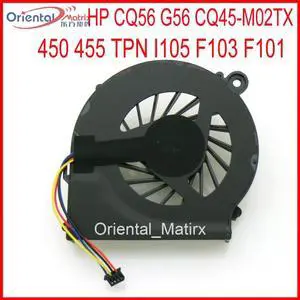 DFS53/05MCOT FAB9 DC5V 0.50A 4Pin For HP CQ56 G56 CQ45-M02TX 450 455 TPN I105 F103 F101 Laptop CPU Cooling Fan
