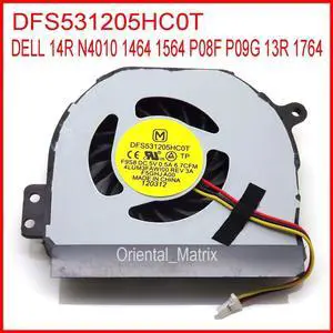 DFS531205HC0T DC5V 0.5A For DELL 14R P08F P09G 13R 1764 N4010 1464 1564 Laptop CPU Cooler Cooling Fan