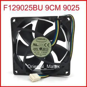 F129025BU 9CM 9025 90x90x25mm PWM CPU Fan 12V 0.38A 4Wire 4Pin Computer CPU Cooler Cooling Fan F129025BU 9CM 9025 90x90x25mm PWM CPU Fan 12V 0.38A 4Wire 4Pin Computer CPU Cooler Cooling Fan