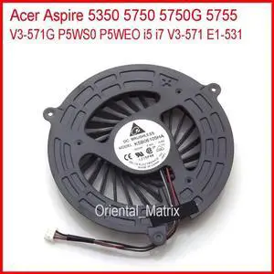 KSB06105HA-AJ83 For Acer Aspire 5350 5750 5750G 5755 V3-571G P5WS0 P5WEO i5 i7 V3-571 E1-531 Laptop CPU Cooling Fan