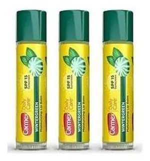 CARMEX DAILY CARE WINTERGREEN LIP BALMS 3 PACK