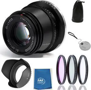 TTArtisan 35mm F1.4 For Sony A6500 A6400 A6300 A6000 A5100 A5000 NEX-7 With Filters hood case