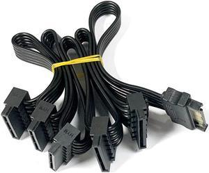 Acaigel 15Pin SATA Power Supply Splitter Cable 1 Male to 5 Female Extension Power Cord